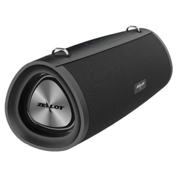 ZEALOT S39 Puissance : 60 W RMS, avec caisson de basses dédié. Batterie : 7200 mAh, jusqu’à 30 h d’autonomie en veille, environ 3 h de lecture continue à pleine puissance.