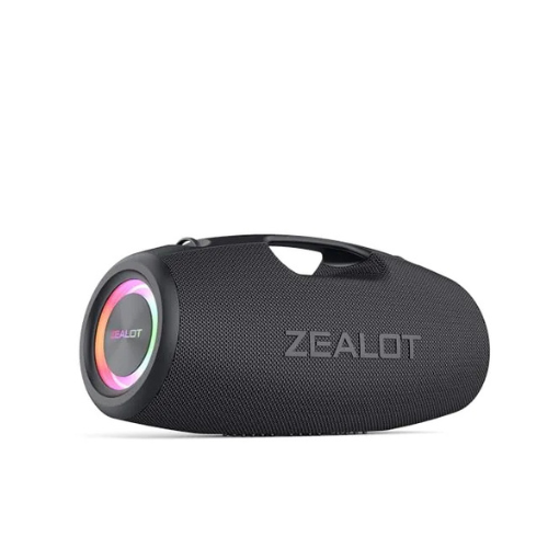 Zealot S87 Puissance sonore : 80 W, aigus clairs et basses profondes. Étanchéité IPX6 : résiste aux éclaboussures, pluie et poussière.