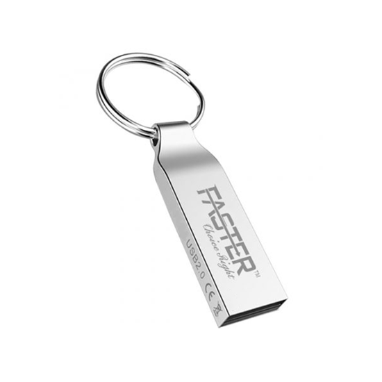 Clé USB FASTER Metal FU12 | boîtier métallique compact, élégant et durable | transfert rapide de fichiers