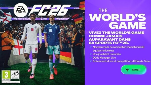 71vc8MdeQWL._AC_SX679_ EA SPORTS FC 26 PS5 | Gameplay plus fluide | Competitive Gameplay conçu pour Ultimate Team et Clubs | Carrière évolution du marché des managers,