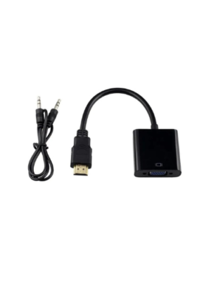 Adaptateur HDMI Vers VGA | jusqu’à 1080p @ 60 Hz  | Compatibilité PC portables, consoles