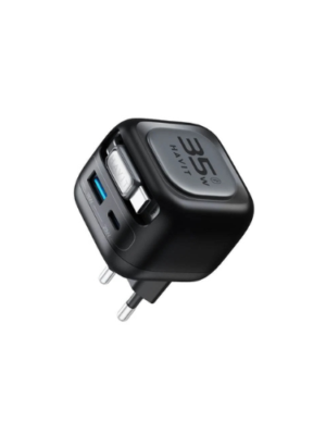 HAVIT UC250 | Puissance  35 W max avec technologie GaN | Câble USB-C rétractable de 70 cm