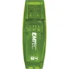 Clé USB (Coque en Plastique)   Emtec C410 Color Mix – USB 2.0 | USB 2.0 vitesse de transfert jusqu’à 480 Mbps | Design  boîtier plastique coloré
