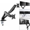 Support Moniteur 2 en 1 | Double bras articulé | Charge maximale 8 kg par écran | Compatibilité VESA