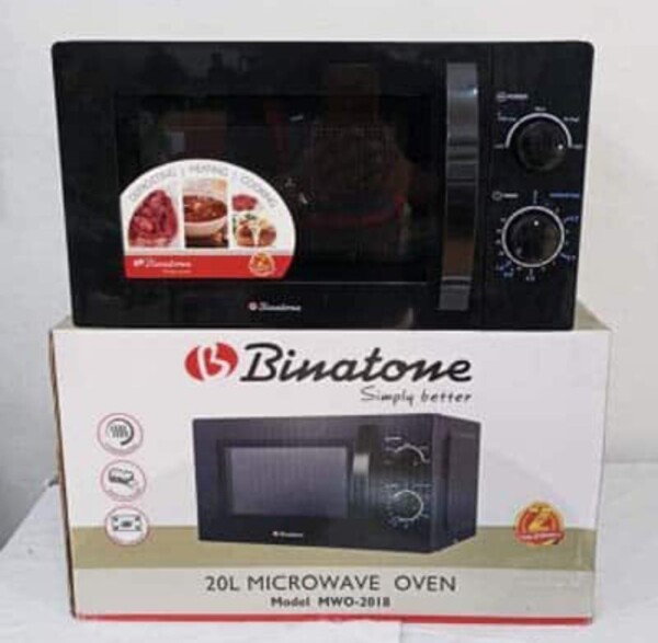 Binatone Microwave Oven | Capacité 20 L à 25 L | Fonctions  réchauffage, décongélation | Plateau tournant | Puissance 700 à 900 W