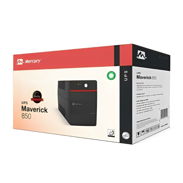 Onduleurs MERCURY | Tension d’entrée  220–240 V AC |  Batterie 2 × 12 V / 9 Ah | Autonomie  5 minutes | Protections intégrées
