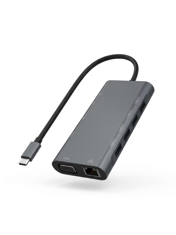 Adaptateur USB-C ultra HD 3en 1 4K | USB 3.0 | USB Type-C | recharge pass‑through jusqu’à 60–100 W