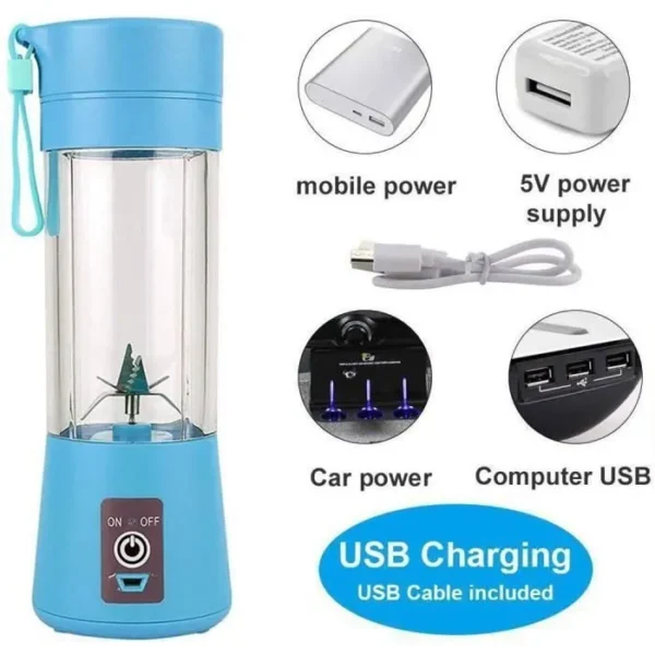 Mixeur Portatif Jus de Fruits | Voltage 3.7 V | Modèle  DDZ‑08 | Capacité  380 ml