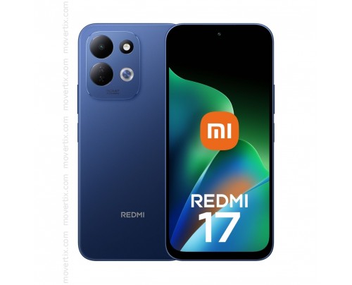 Redmi 17 | RAM  4 GB | Stockage 128 GB | Batterie  7 500 mAh (silicium‑carbone). | Recharge rapide  45 W (≈ 96 min pour 100 %).