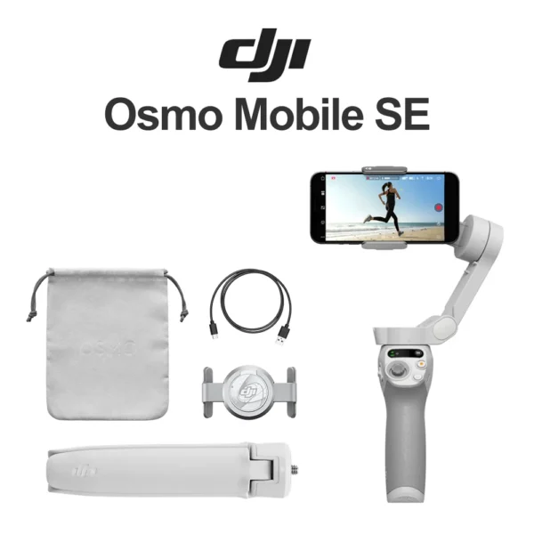 Stabilisateur Dji Osmo Mobile SE | Bluetooth 5.1 connexion stable avec l’application DJI Mim | Autonomie 8 h | MyTechnologyCompanies Cotonou Stabilisateur Dji Osmo Mobile SE | Bluetooth 5.1 connexion stable avec l’application DJI Mim | Autonomie 8 h