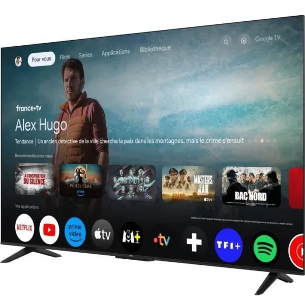 TV SAMSUNG 55 pouces SMART | Résolution Ultra HD 4K | Plusieurs ports HDMI et USB | Connectivité Wi‑Fi et Bluetooth intégrée