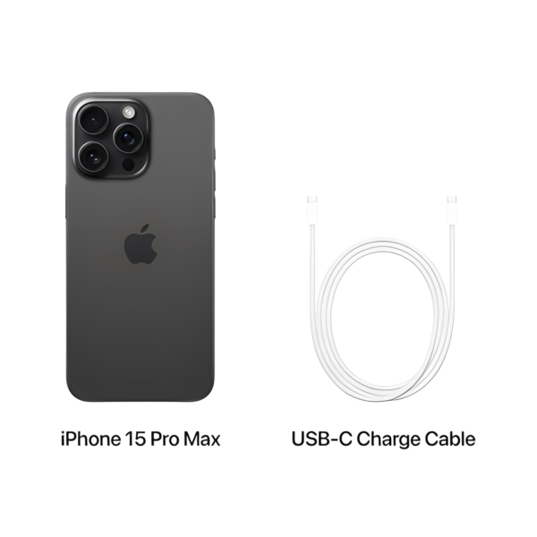iPhone 15 Pro Max 256GB reconditionné titane noir