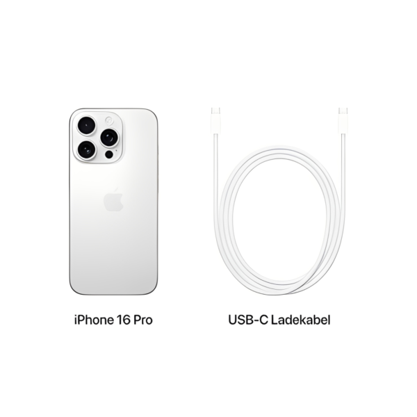 iPhone 16 Pro Max 256GB reconditionné titane blanc